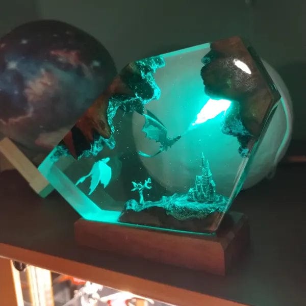 Customer photo review of Dragon Glow - El Yapımı LED Reçine Gece Lambası