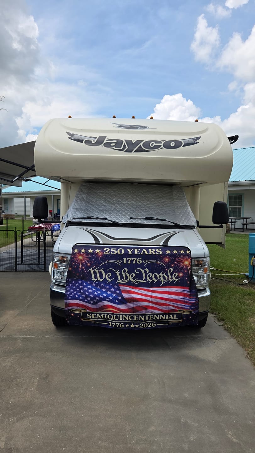Customer photo review of Indoor Cotton American Flag - Made in USA