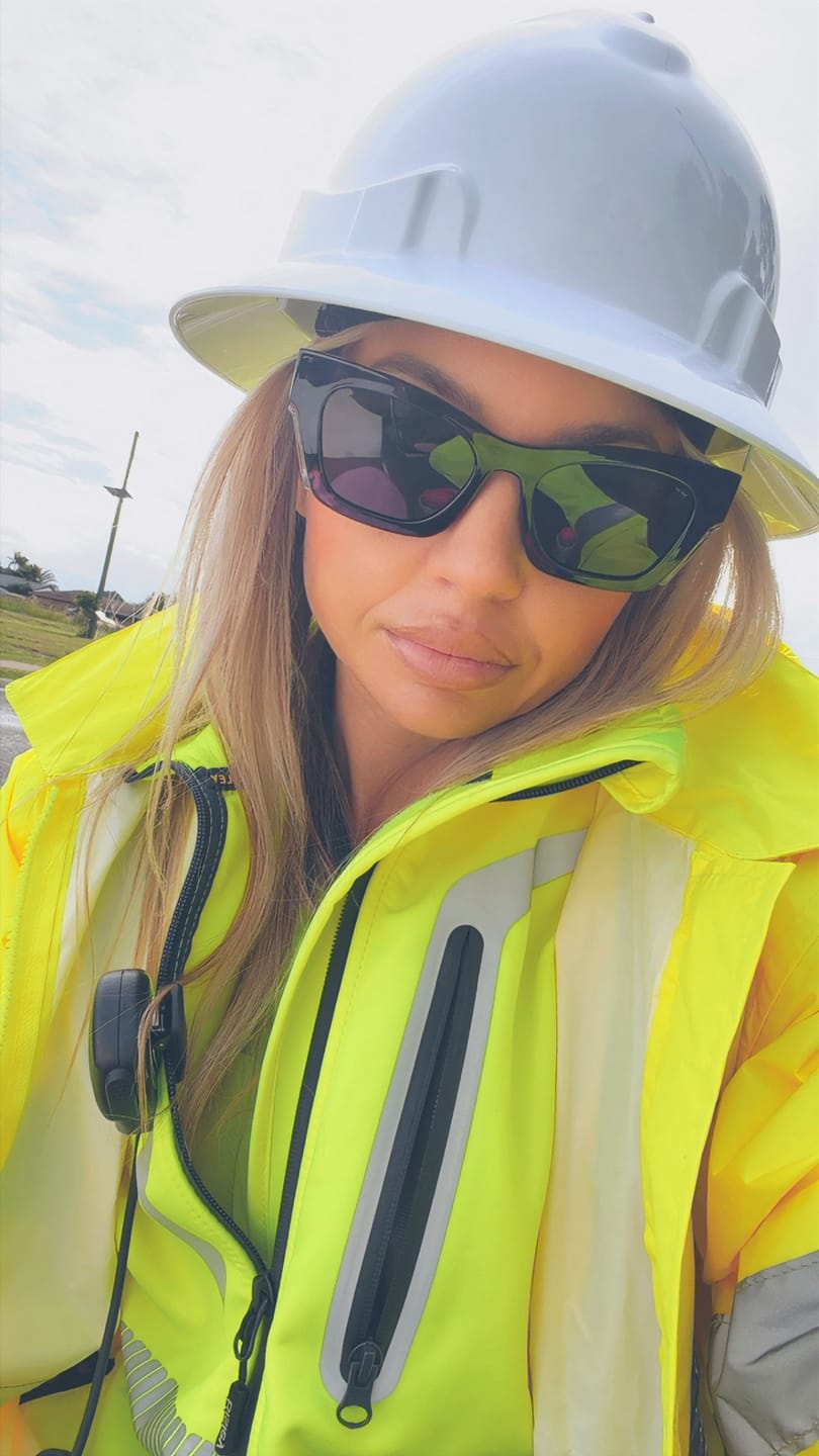 Customer photo review of Browse Black Tortoise Polarised Safety Glasses