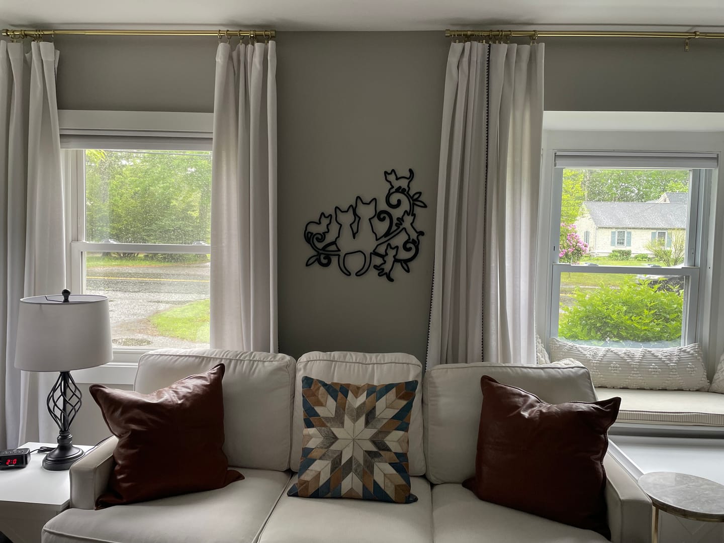 Customer photo review of Playful Cats Wall Art