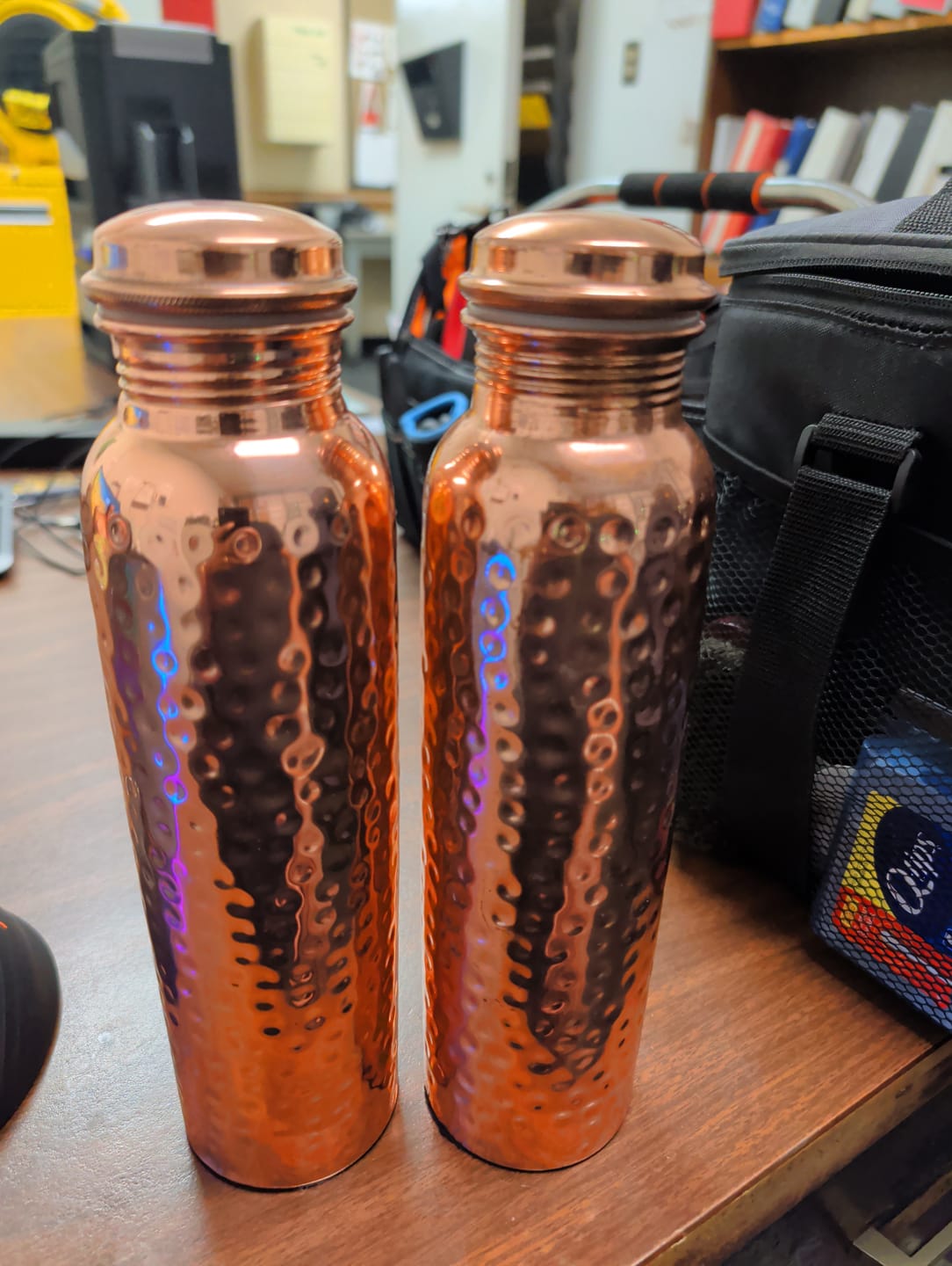 Customer photo review of Himalayan Ayurvedic Pure Copper Bottle