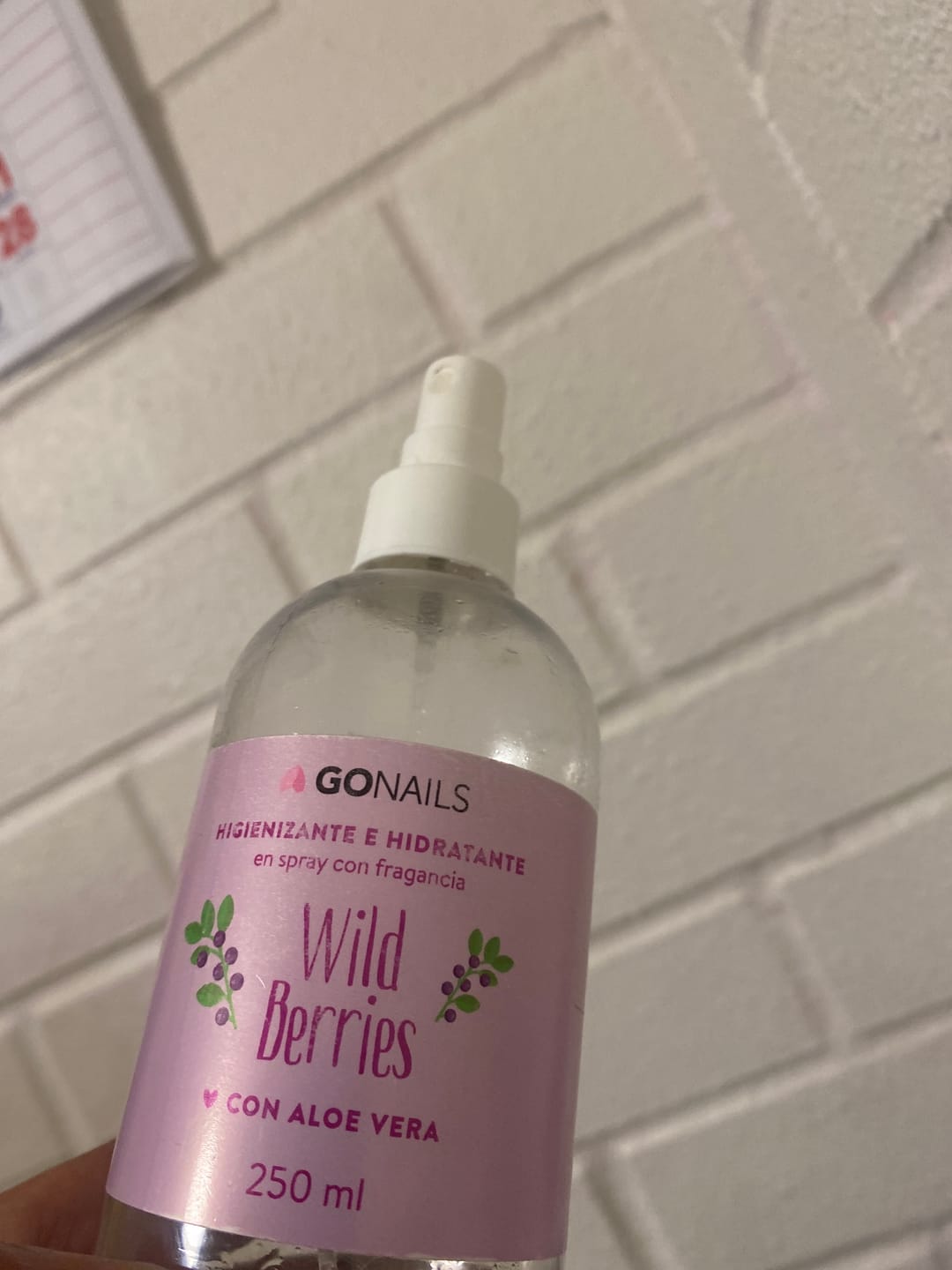 Customer photo review of Higienizante de Manos y Pies 1 litro -Wild Berries