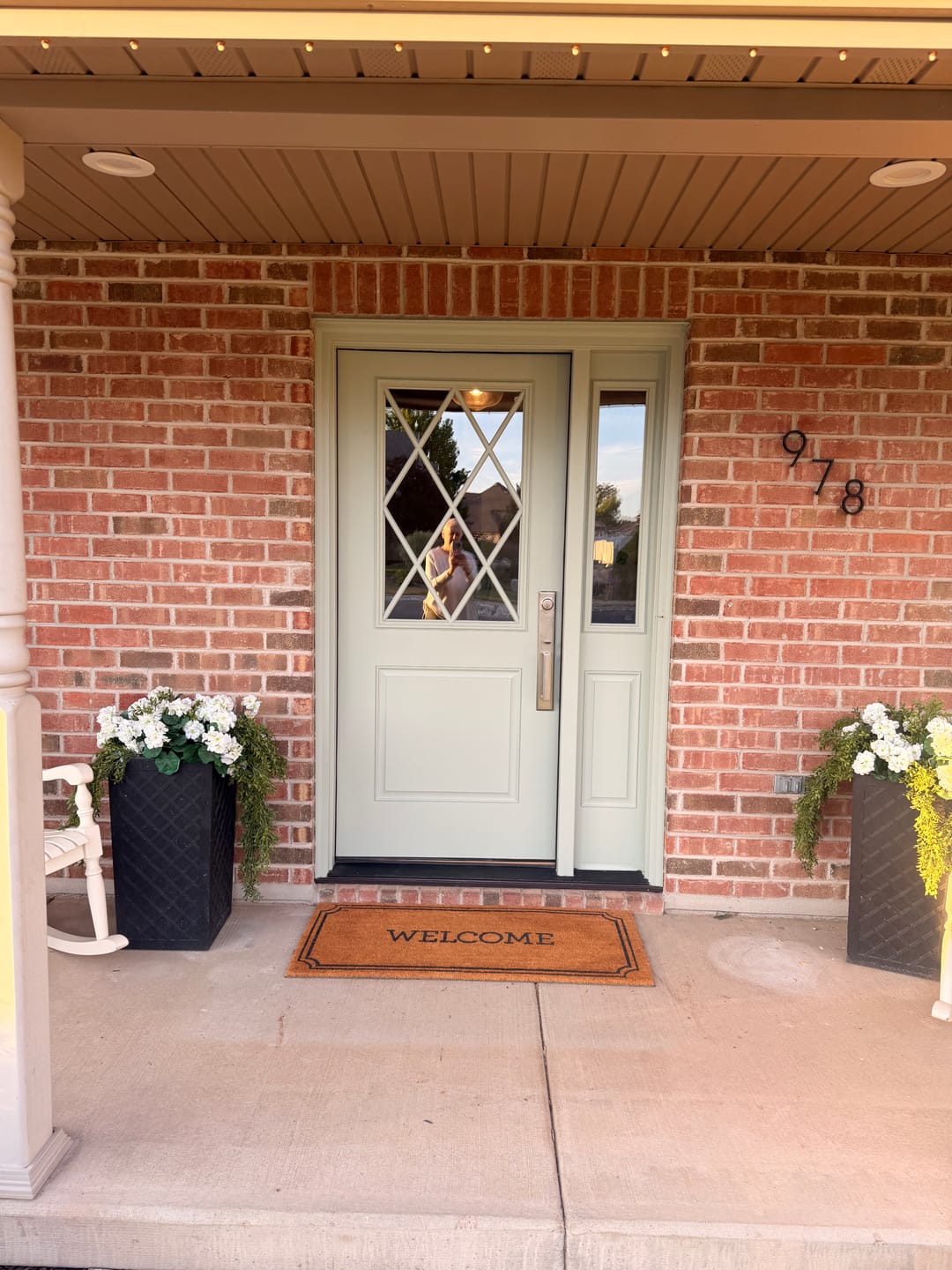 Customer photo review of Clear Diamond Grid Glass and Frame Kit (Half Lite)
