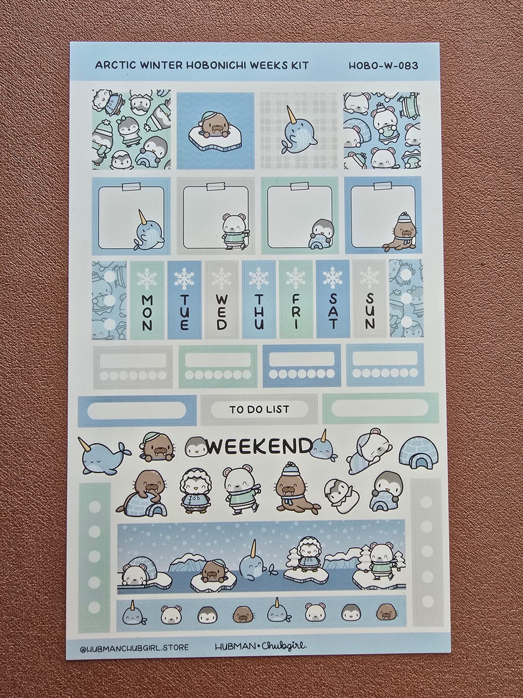 Customer photo review of Arctic Winter Theme Hobonichi Weeks Kit