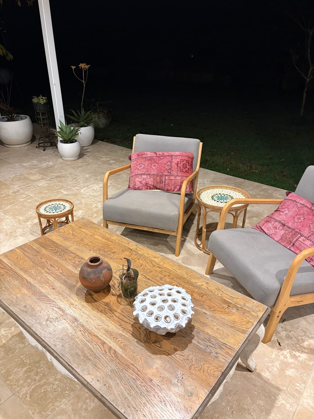 Customer photo review of Oasis Rattan Table Set