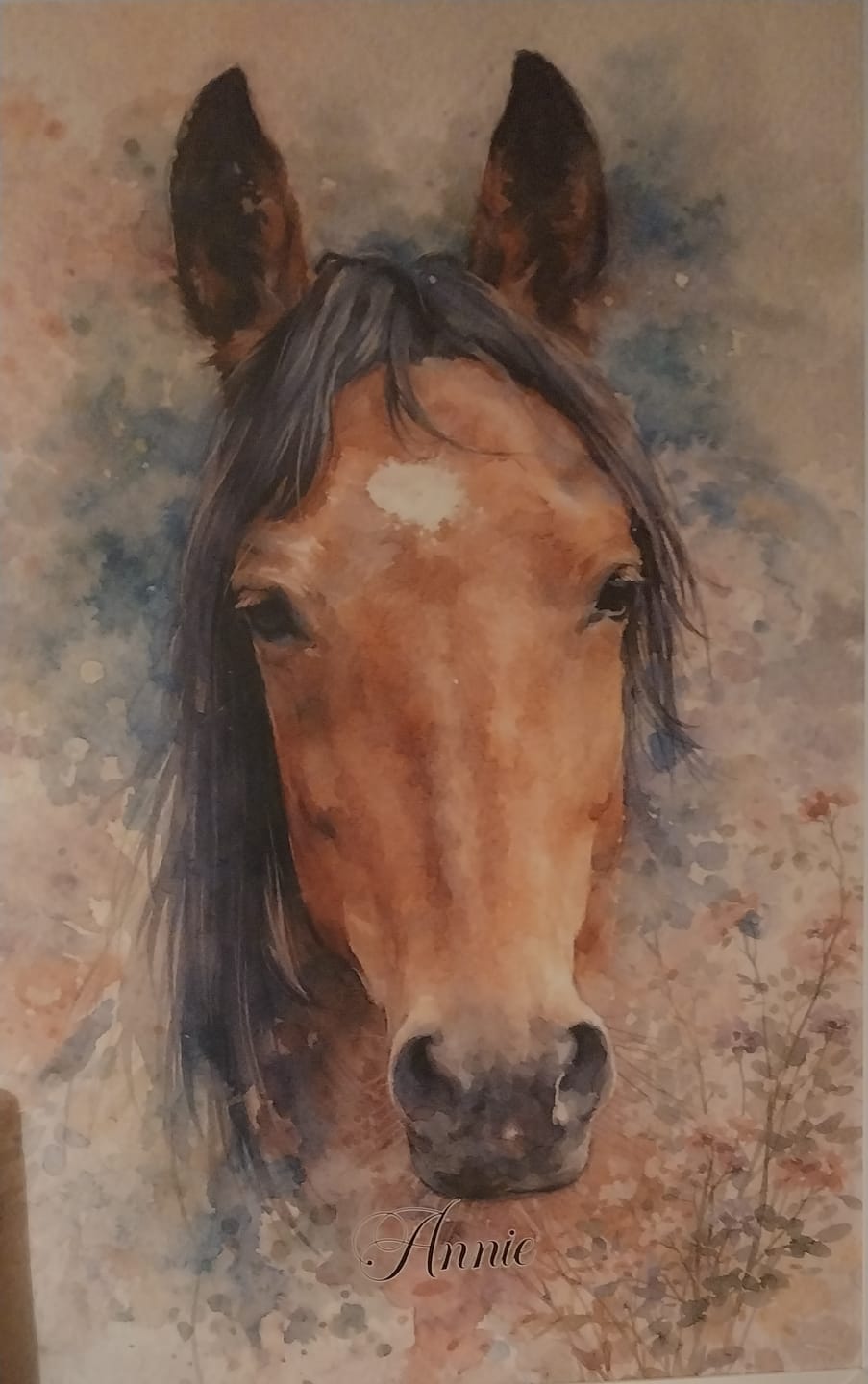 Customer photo review of Watercolour -  Personalised Poster