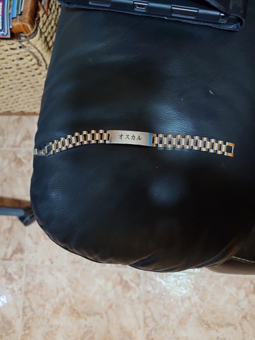 Customer photo review of Bracelet Japonais Personnalisé Homme