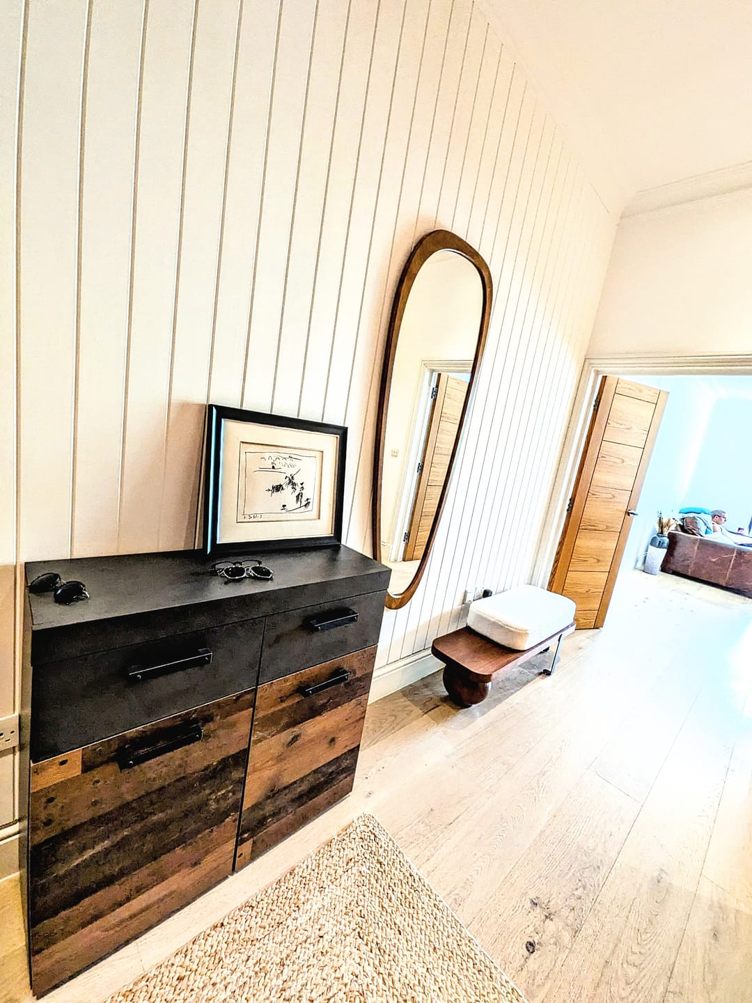 Customer photo review of Legacy V-Groove Tongue & Groove Paintable MDF Panel