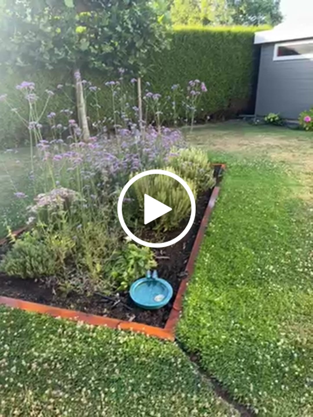 Customer video review of Rasenkante aus Cortenstahl
