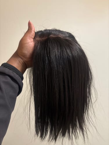 Customer photo review of Budget Vietnamese Super Double Drawn Bone Straight 2x6 Closure 10" Natural Black Wig