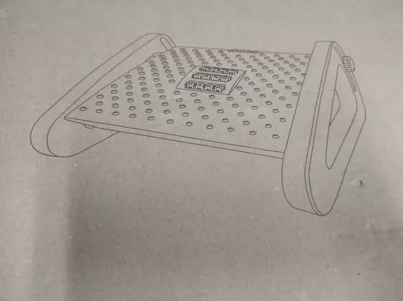 Customer photo review of Spinely® FootRest