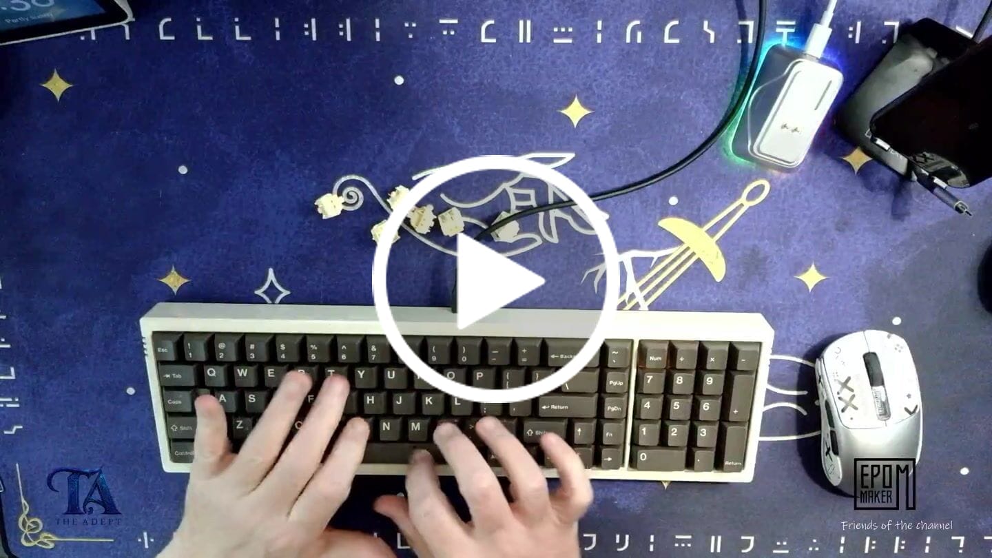 Customer video review of HMX EGG YOLK LINEAR SWITCH FACTORY LUBED (10PCS)
