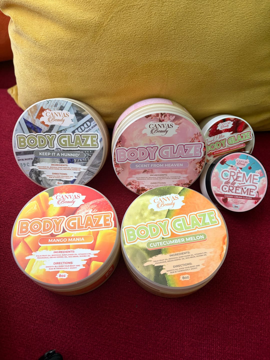 Customer photo review of (NEW) BODY GLAZE: MANGO MANIA