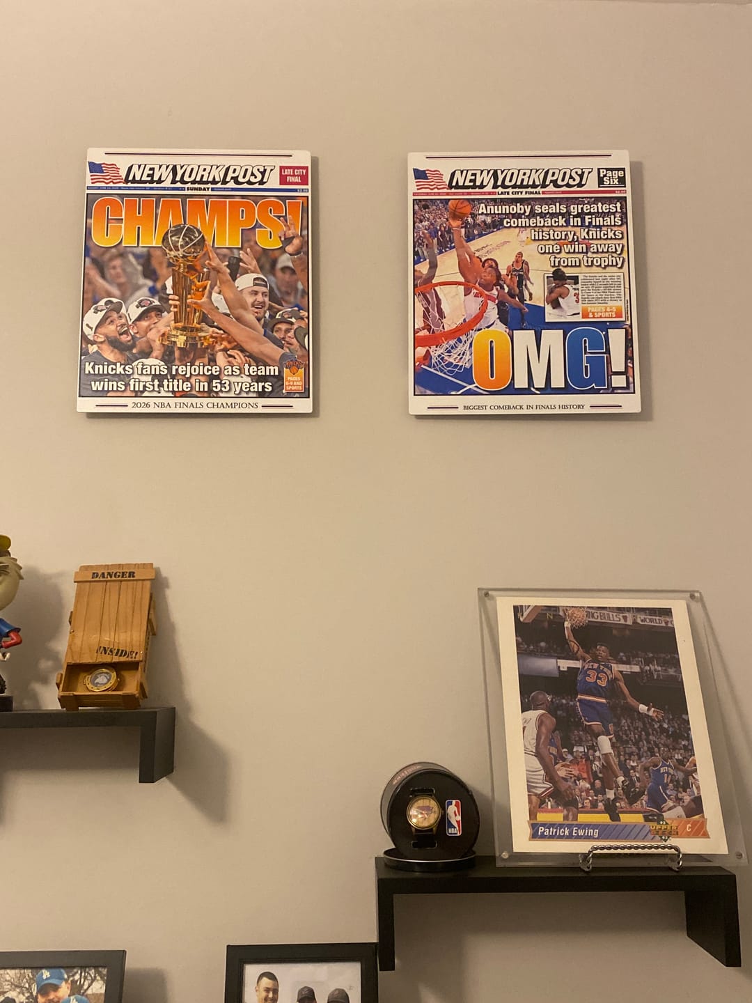 Customer photo review of New York Post Knicks 2026 NBA Finals CHAMPIONS! Front Page - JUNE 14, 2026