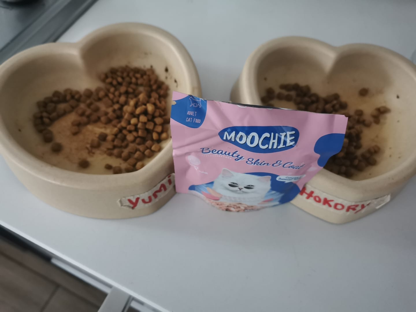 Customer photo review of MOOCHIE SOBRE GATO CARNE ATUN 70GRS BEAUTY SKIN