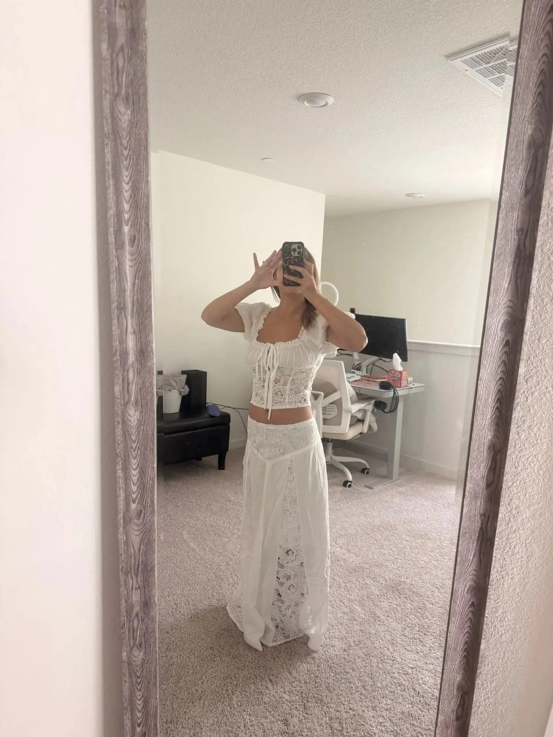 Customer photo review of Keila Bralette Maxi Skirt Set