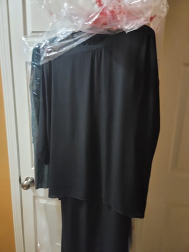 Customer photo review of Men's Solid Color Semi Sheer Casual Two Pieces Outfit SKUL53020