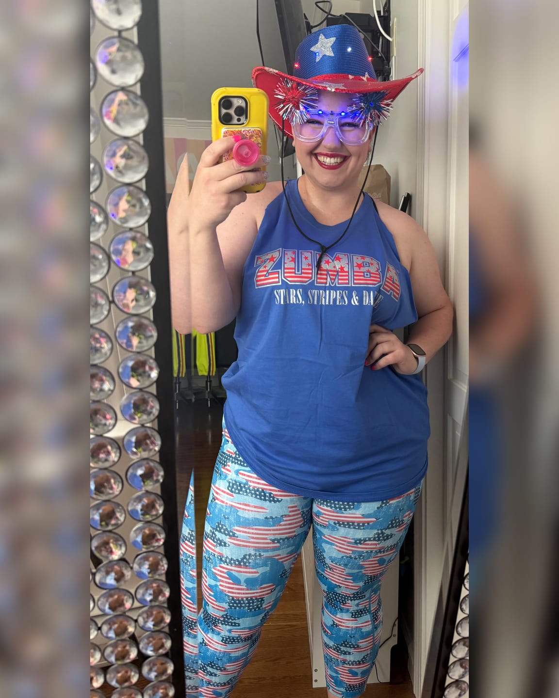 Customer photo review of Zumba Stars And Stripes Tee