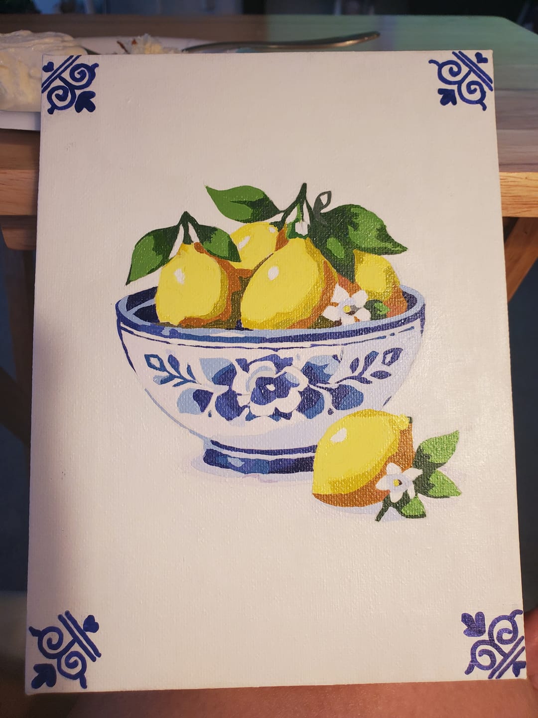 Customer photo review of 6 Mini Paintings - Delft Blue Set
