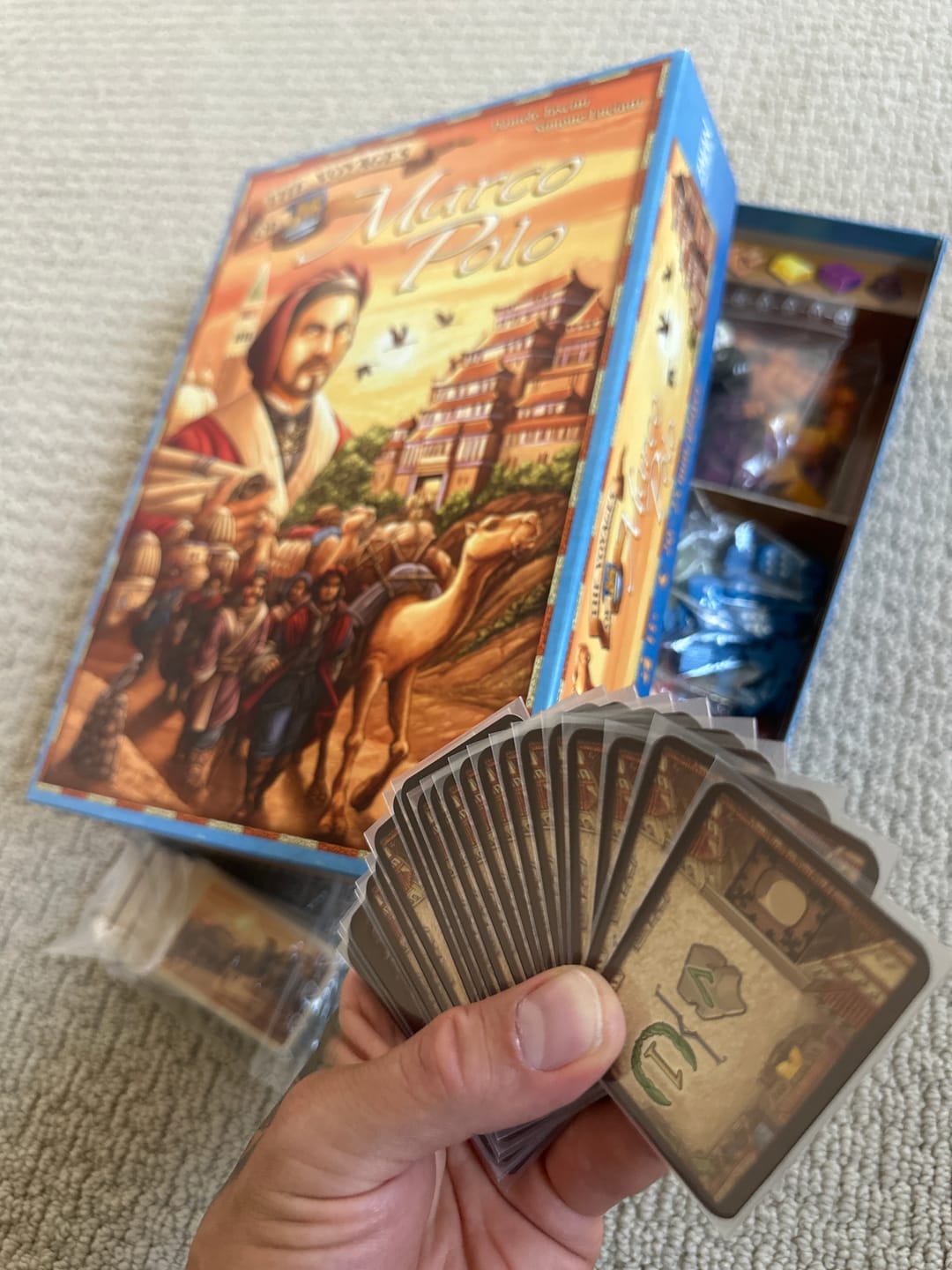 Customer photo review of The Voyages of Marco Polo Card Sleeve Kit