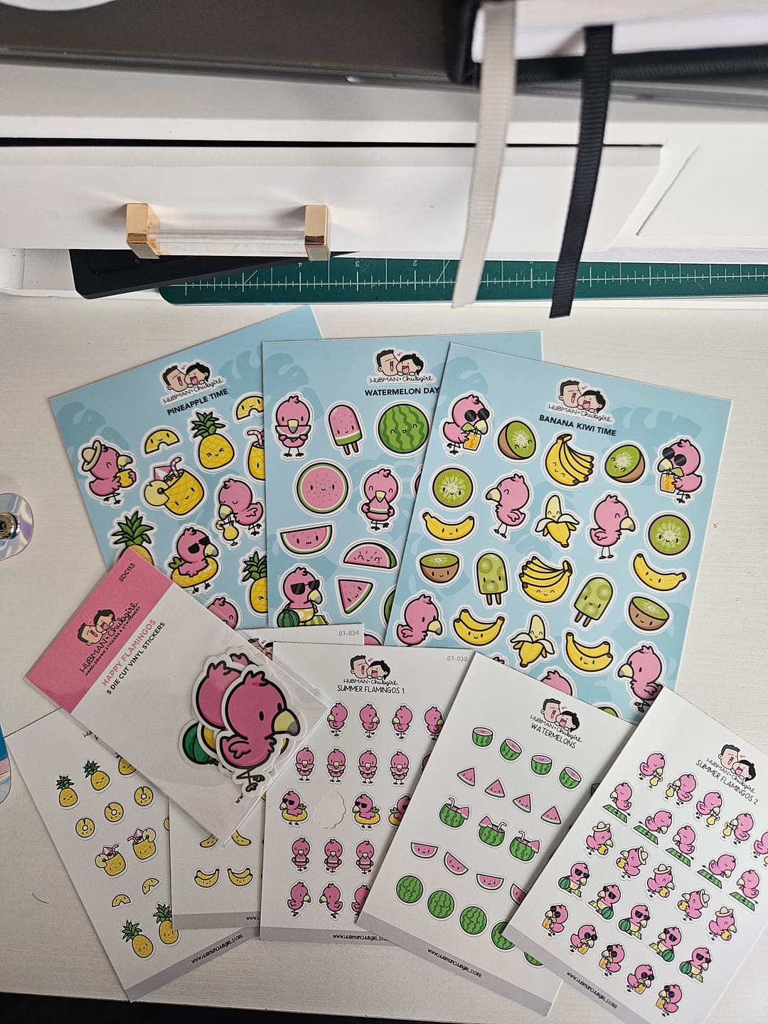 Customer photo review of Tropical Fun Sticker Set