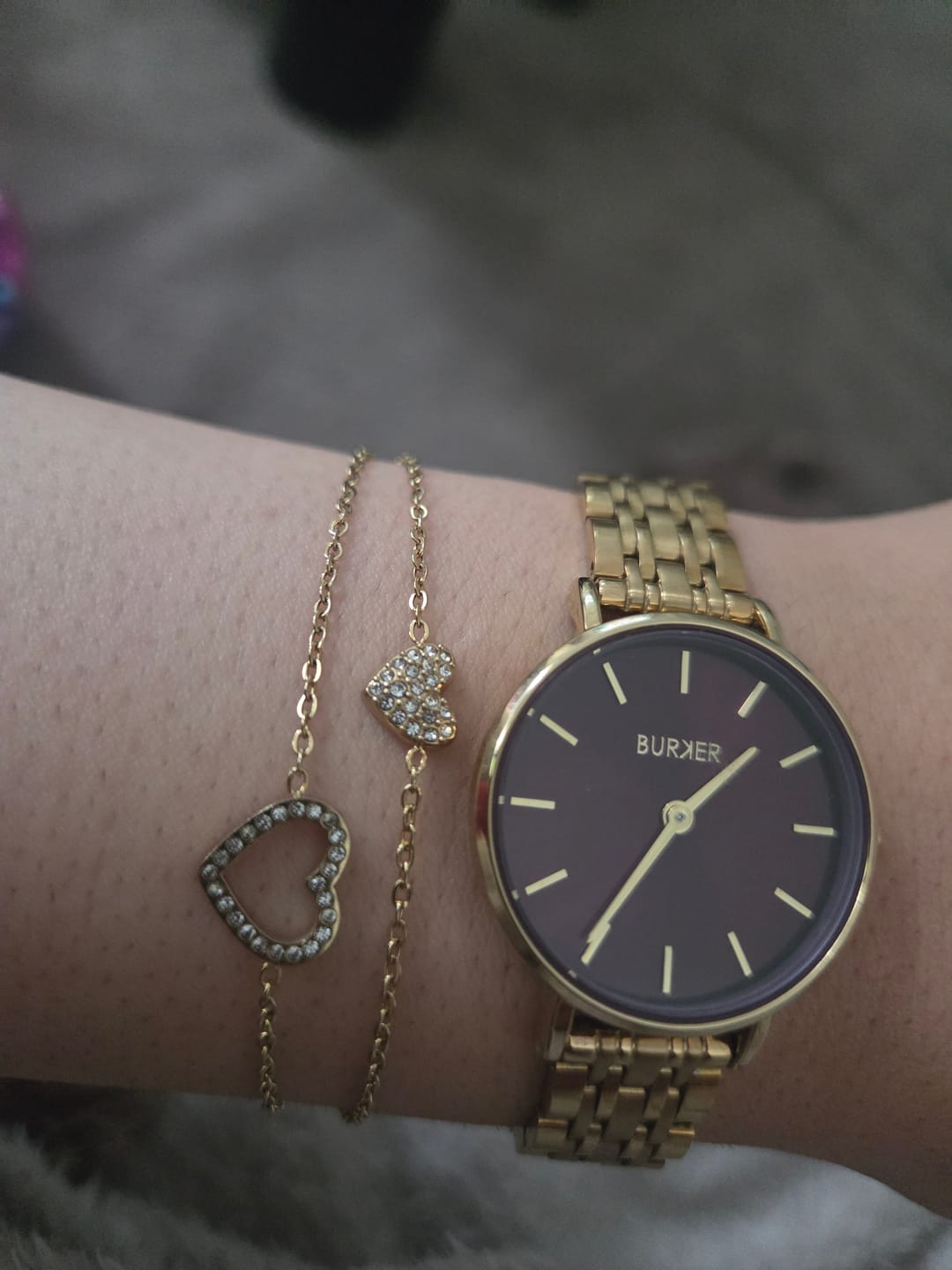 Customer photo review of Flora Gold Bracelet