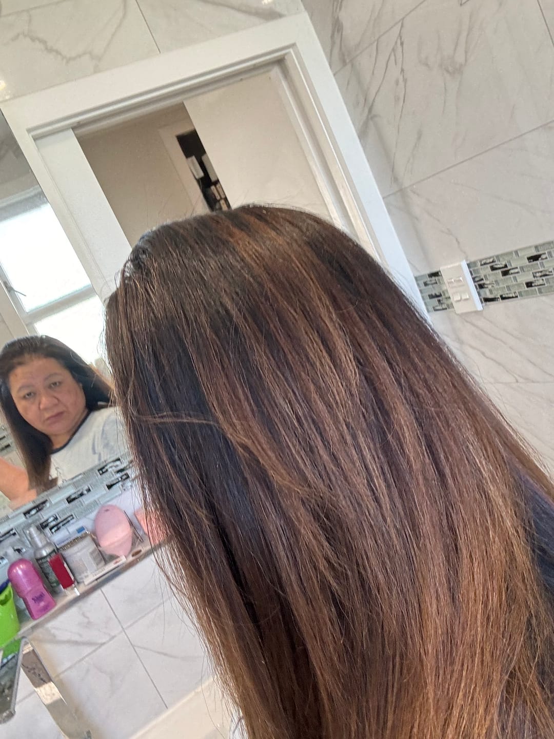 Customer photo review of Champú Tinte Instantáneo