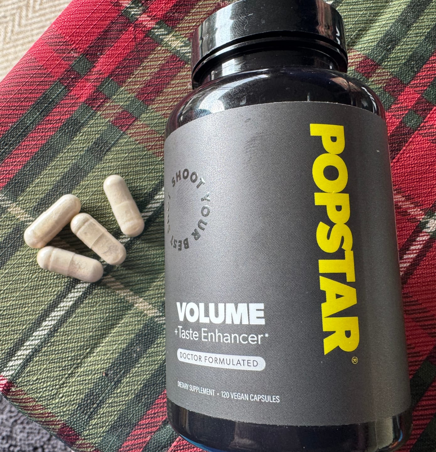 Customer photo review of Popstar Volume + Taste | 3 Month
