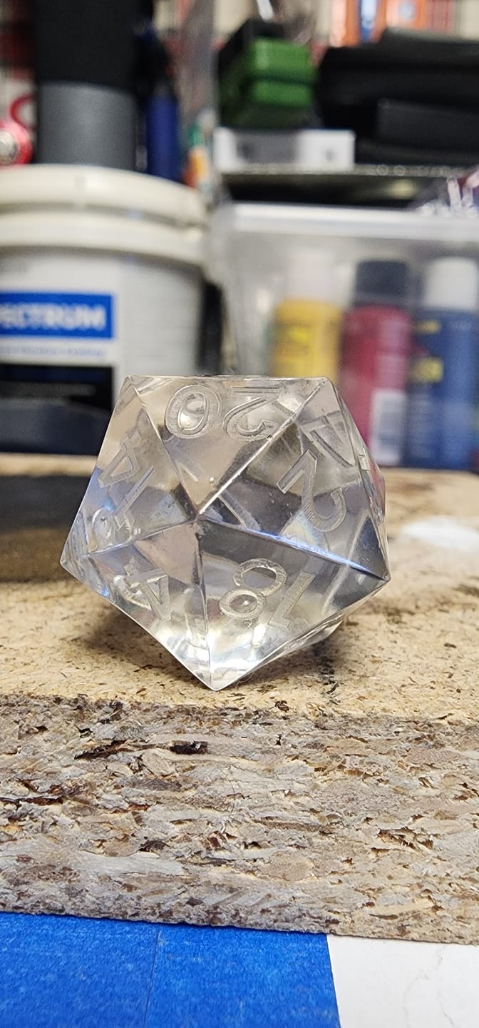 Customer photo review of Silicone Sharp Edge Dice Mold - D20