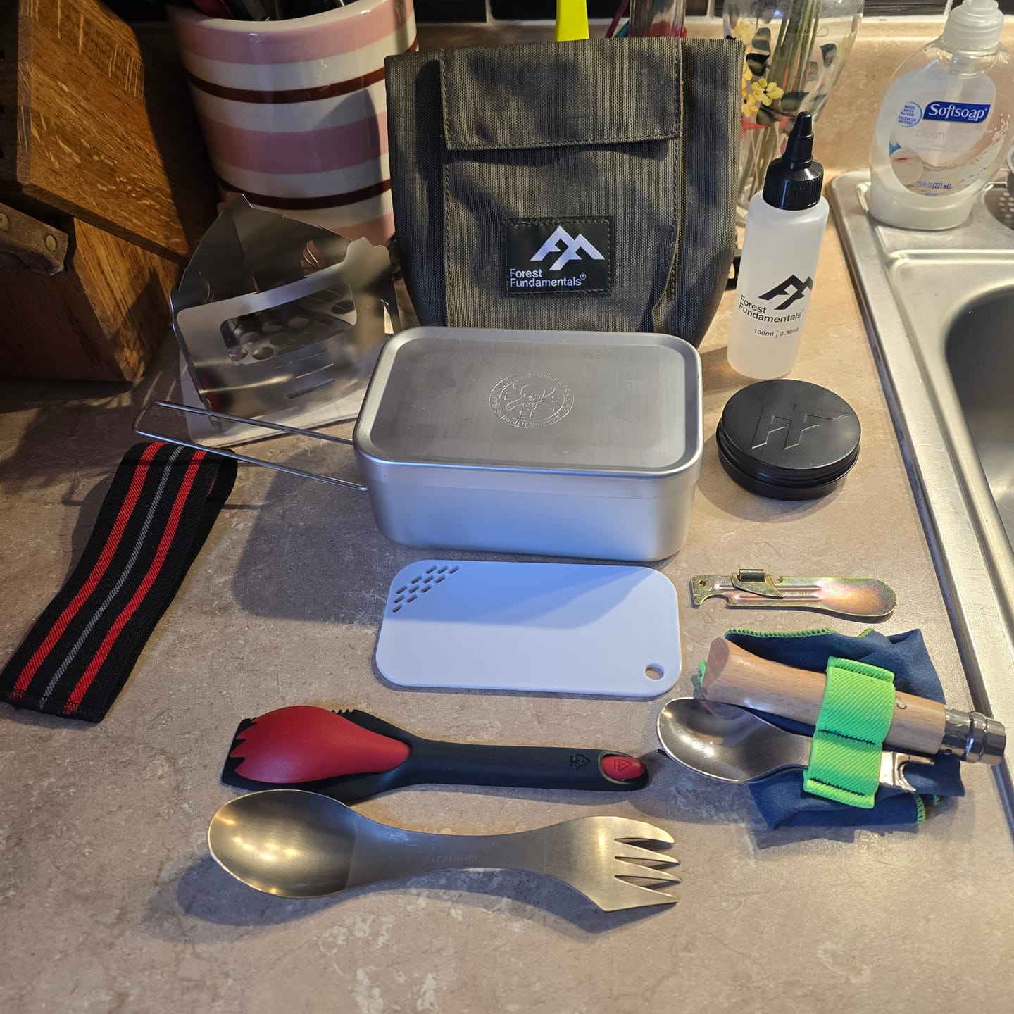 Customer photo review of Mess Tin Bags | 1000D Nylon Roll-Top Bags