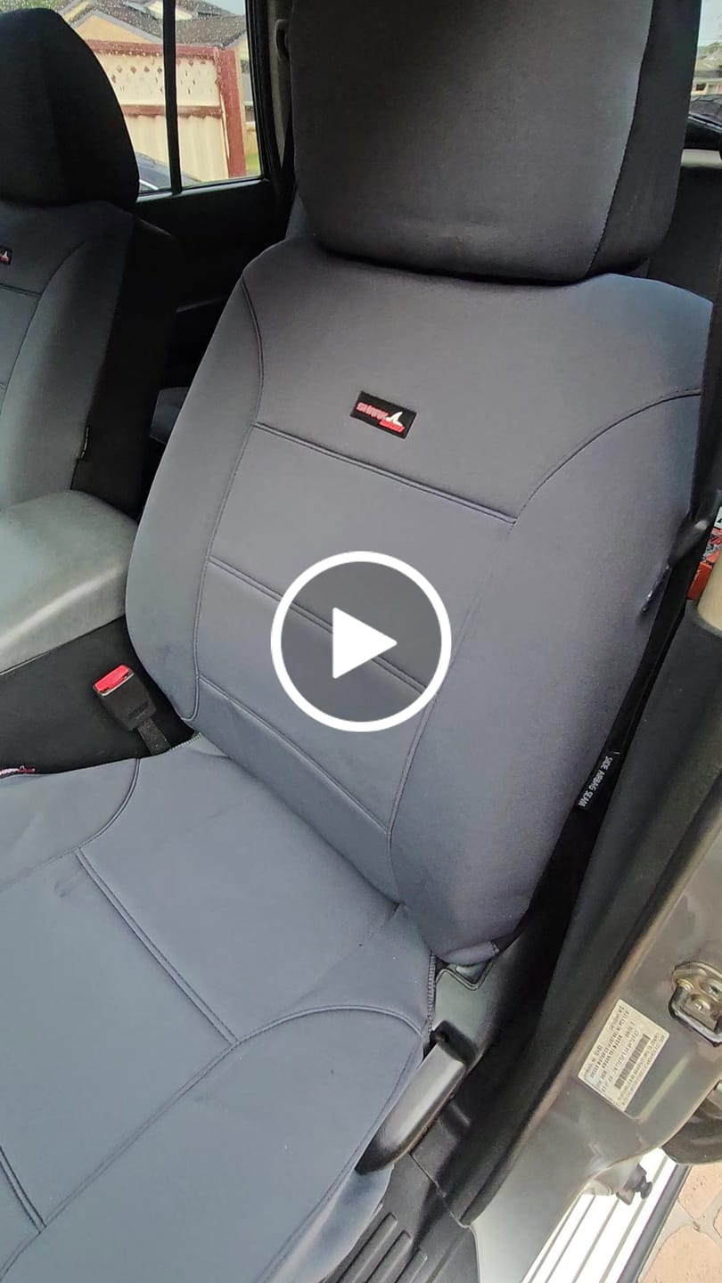 Customer video review of Sharkskin Neoprene Universal Front Seat Covers - Charcoal