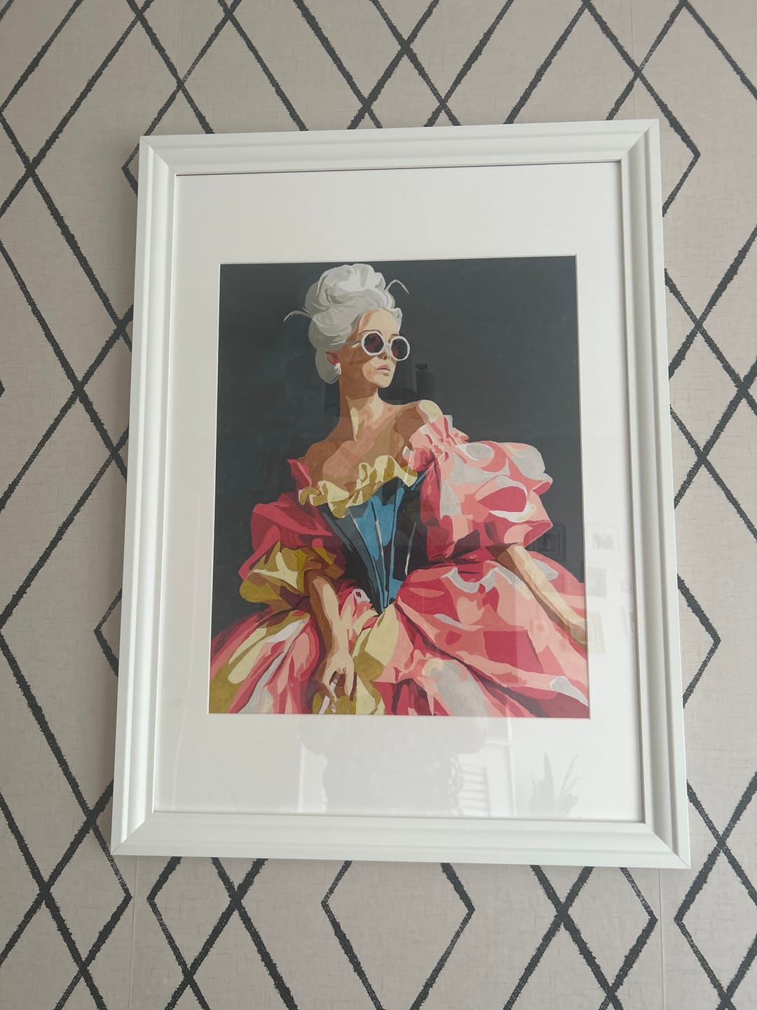 Customer photo review of The Modern Duchess | Paint by Number