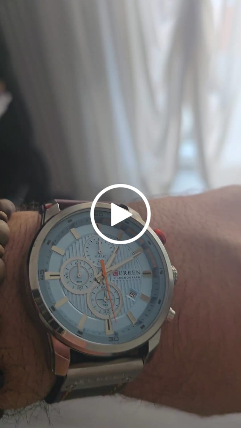 Customer video review of Curren Istanbul® orologio uomo pelle