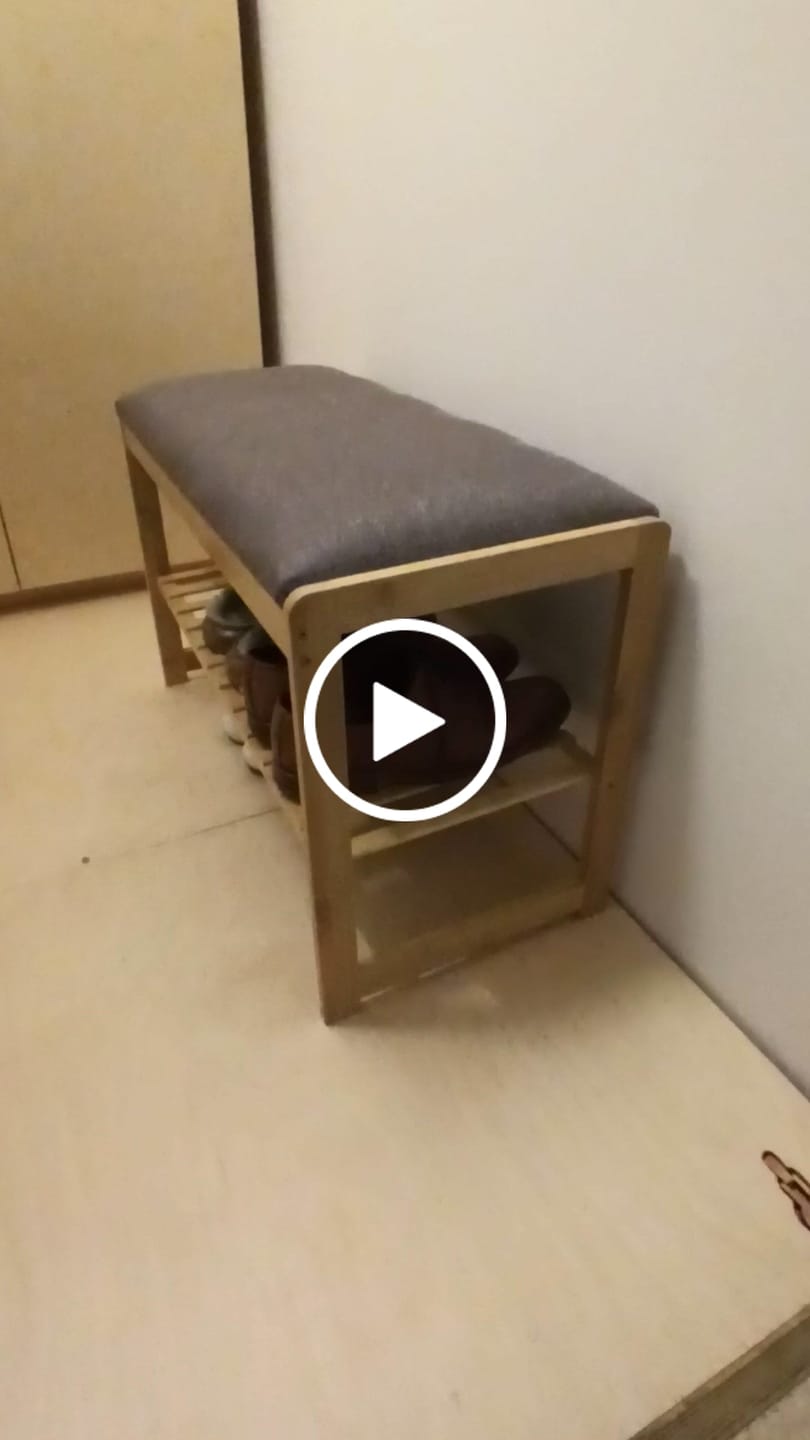 Customer video review of Zapatera Con Repisa 2 Estantes Para Dormitorio Living