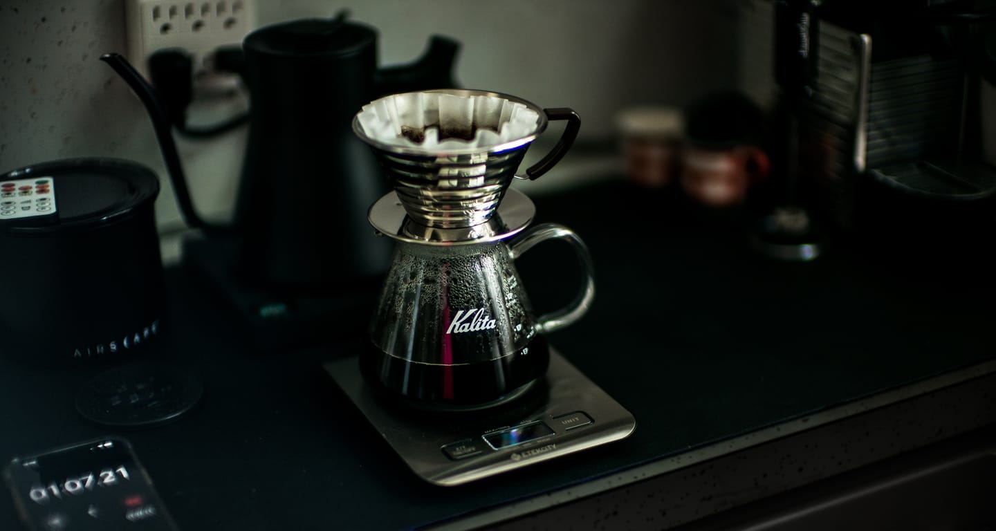 Customer photo review of Kalita Wave 185 Coffee Pour Over Kit - Stainless Steel