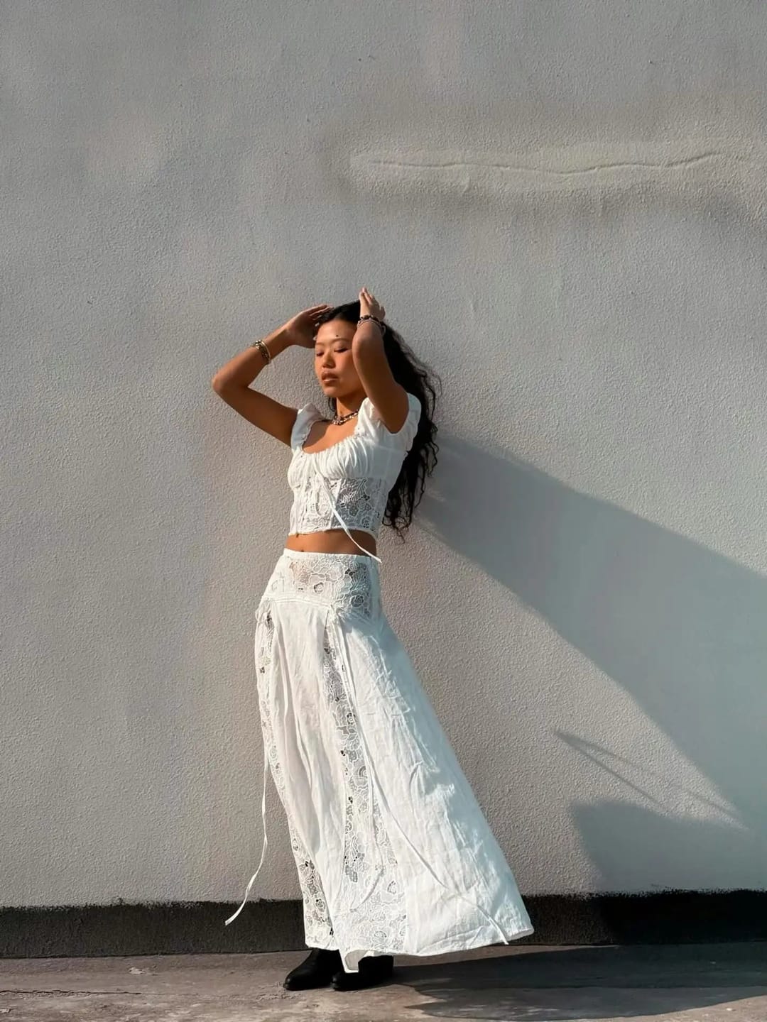 Customer photo review of Keila Bralette Maxi Skirt Set
