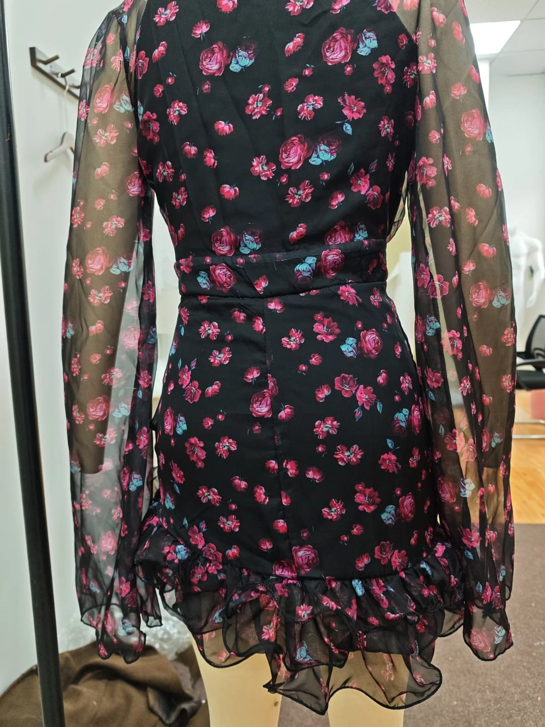 Customer photo review of Stephanie Floral Ruffled Dress