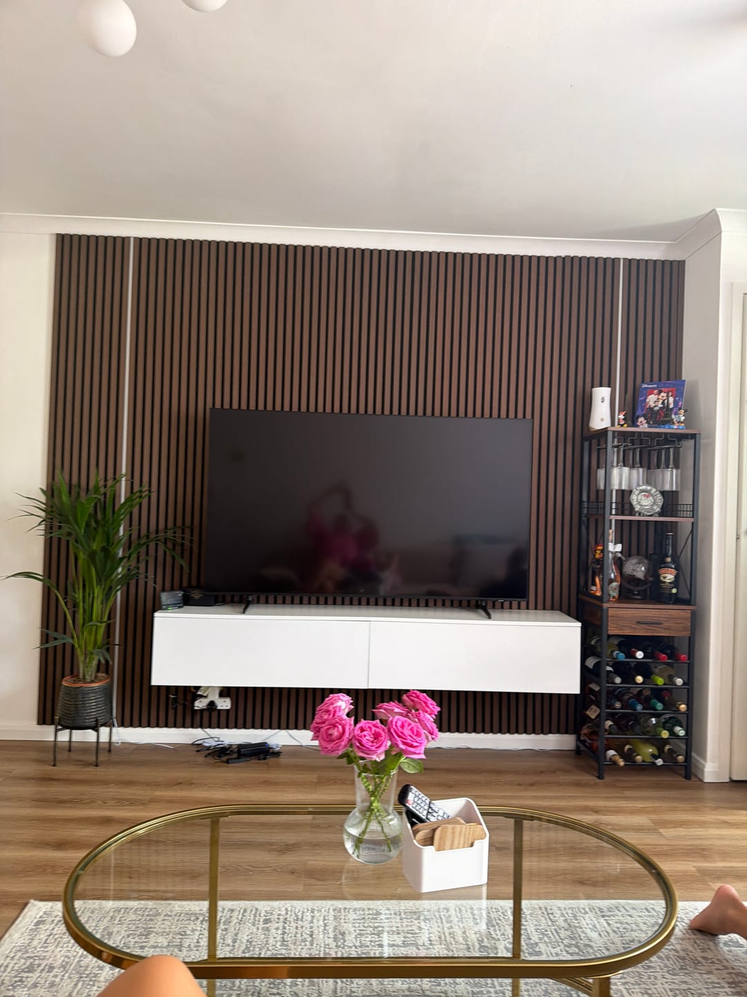 Customer photo review of LED Strip Lighting Kit For Slat Wall Panels – 2-Pack