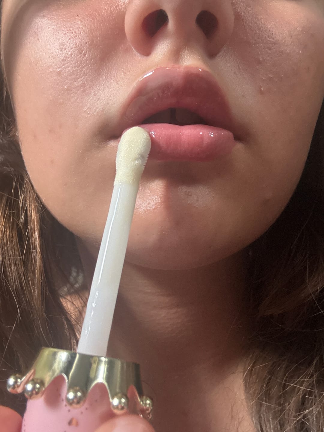 Customer photo review of Stay Shining Crown Lip Oil