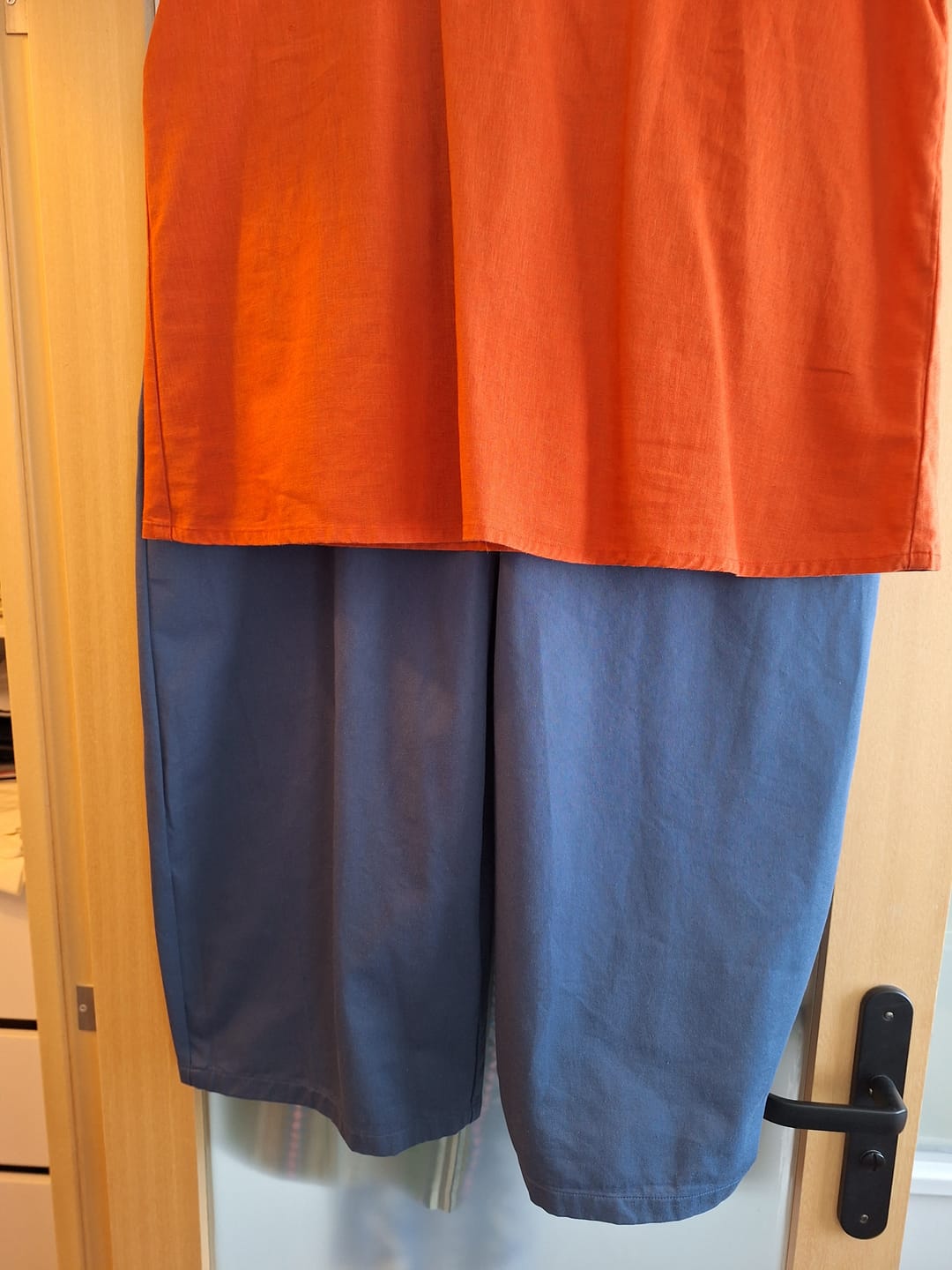 Customer photo review of Pantalon Briac - Sergé de coton indigo