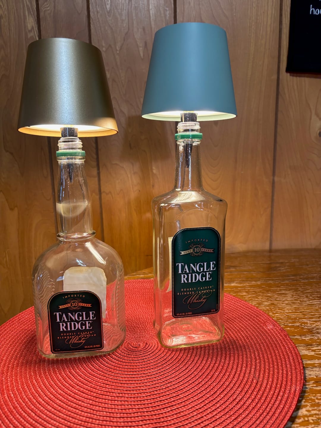Customer photo review of Wireless Bottle Table Lamp Touch Control of 3 Colors and Stepless Dimming Night Lamp For Bar Wine Bottles Decor Desk Lights