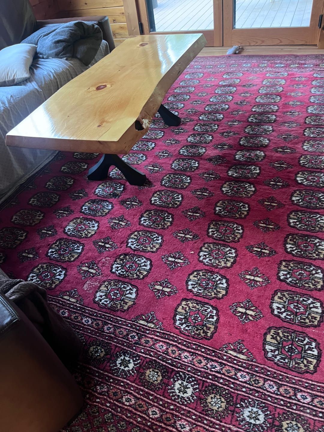 Customer photo review of Coffee Table Legs 16.1" H Metal X-Shaped Furniture - 120 Xavier