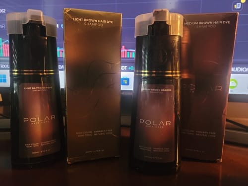 Customer photo review of Champú Tinte Instantáneo