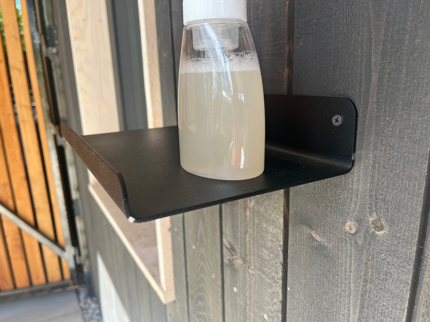 Customer photo review of Metal Floating Shelf U Shape
