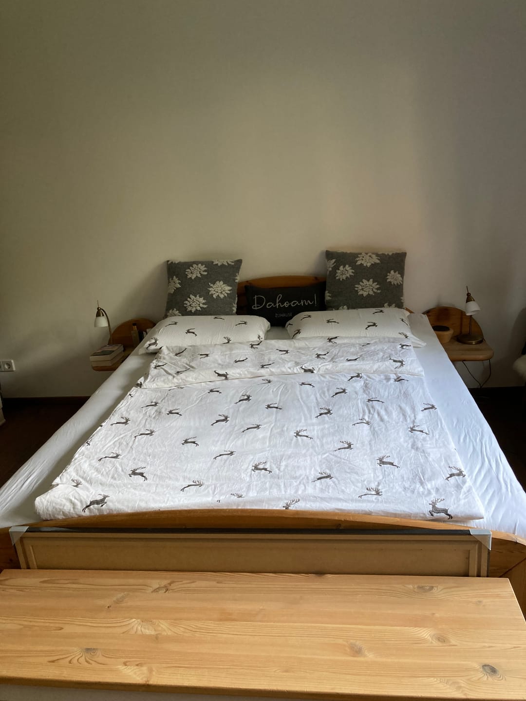 Customer photo review of Bettwäsche "Hirsch" weiß/grau