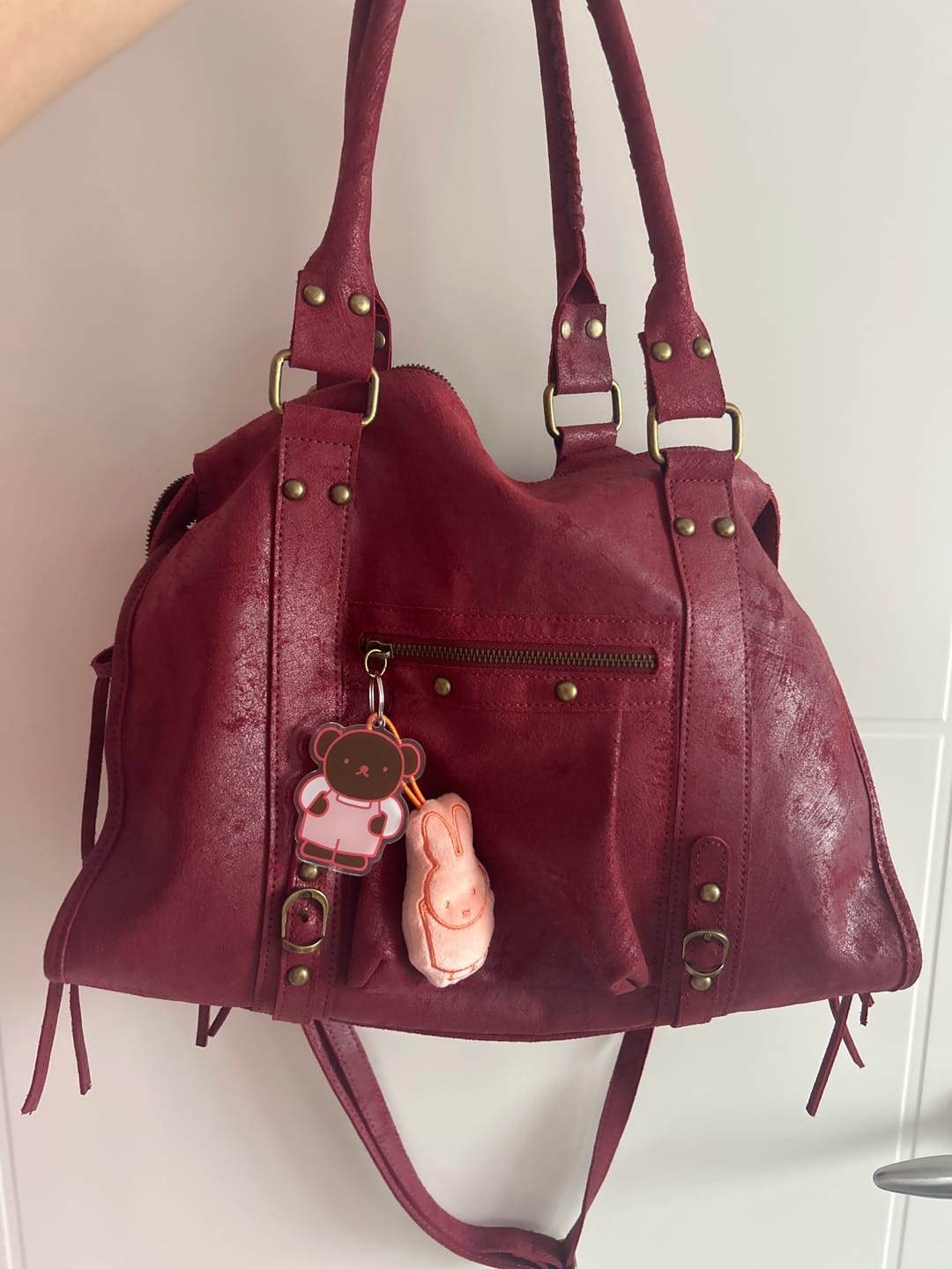 Customer photo review of It girl bag cherry red