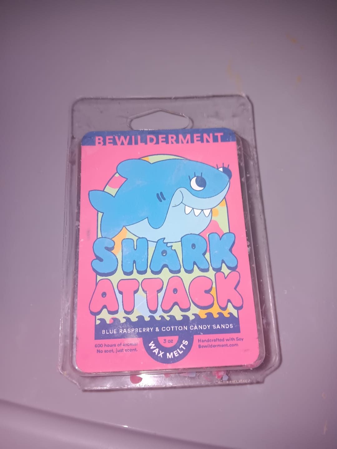 Customer photo review of Shark Attack Wax Melts