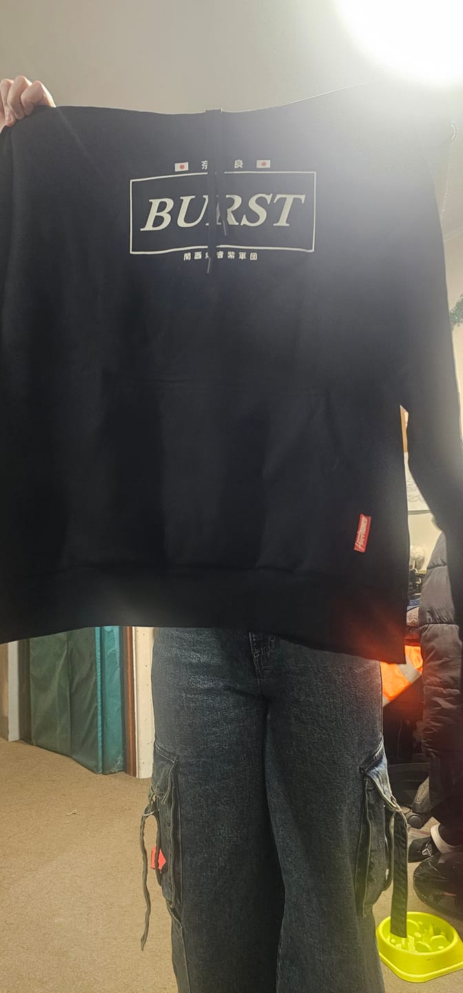 Customer photo review of Team Burst! Hoodie (Naoki Nakamura)