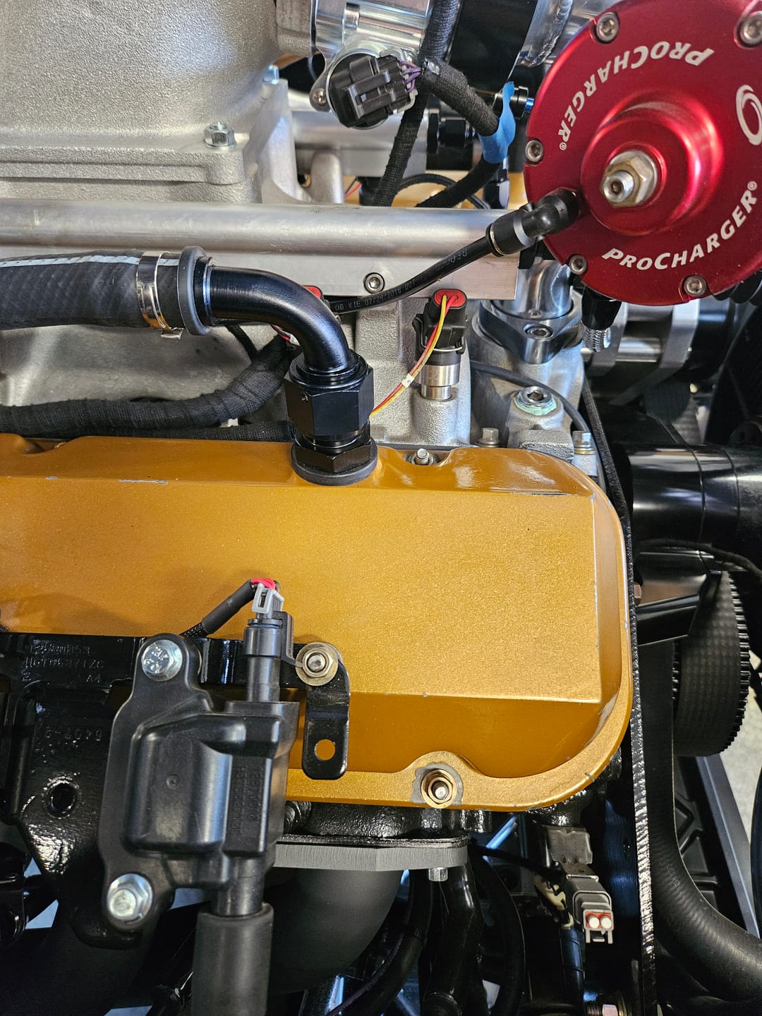 Customer photo review of SBC 12AN Valve Cover Adapter Fittings for Push-In Grommet (Pair)