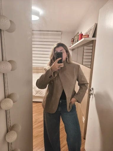 Customer photo review of Beatrice Spring Travel Blazer